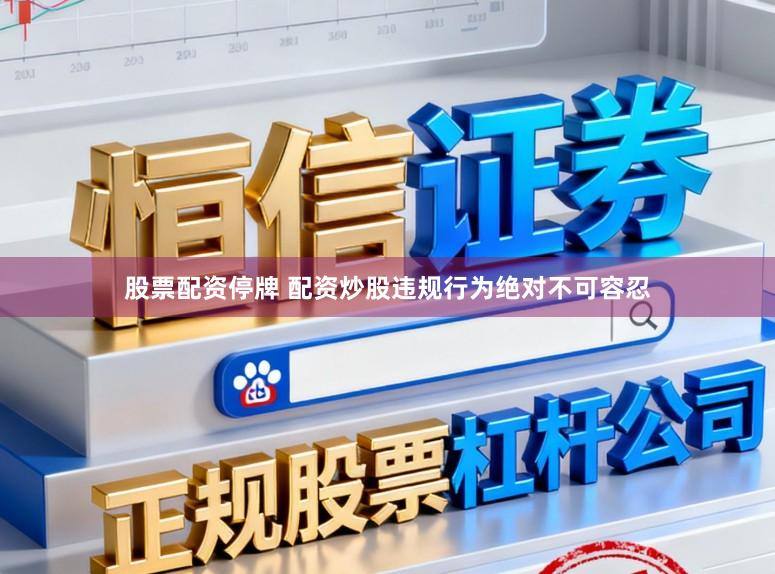 股票配资停牌 配资炒股违规行为绝对不可容忍